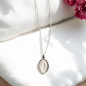 Lock of Hair Keepsake White Gold-Plated Stainless Steel, Baby Hair Keepsake, Hair Jewelry, Pet Fur Jewelry (HAIR SHIPPING REQUIRED)