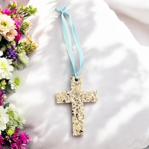 Cremation Cross Ornament (ASH SHIPPING REQUIRED)