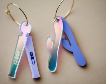 Wand and a Rabbit acrylic earrings- Chappell Roan collection