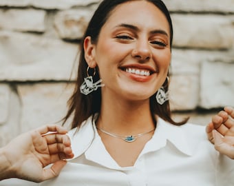 Hot to go noodle acrylic earrings- Chappell Roan collection