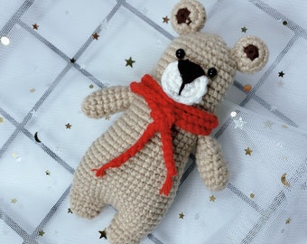 Mini Crochet Animals Cute Bear Key Chain— CROCHET PDF PATTERNS