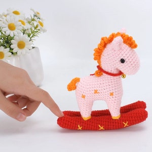 Virkmönster för små söta hästar, Amigurumi, små djur, virkad docka, leksakshäst — PDF-virkmönster