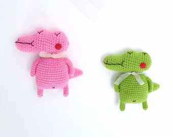 Mini animals Crocodile crochet pattern Amigurumi Little Crocodile crochet toy Easy for beginner crochet pdf pattern