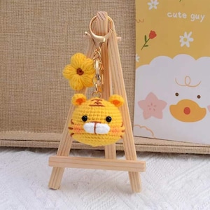 Mini Crochet Animals Tiger Key Chain— CROCHET PDF PATTERNS