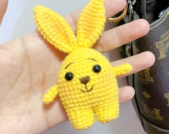 Mini Animals Cute Rabbit Crochet Pattern Amigurumi Small Rabbit Crochet Doll Keychain Bagcharm—— Crochet PDF Patterns