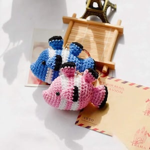 Mini animals Fish crochet pattern Amigurumi small fish crochet toy Nemo crochet pdf pattern