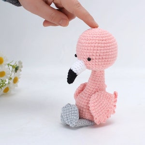 Mini Crochet Animals Cute Flamingos Key Chain— CROCHET PDF PATTERNS