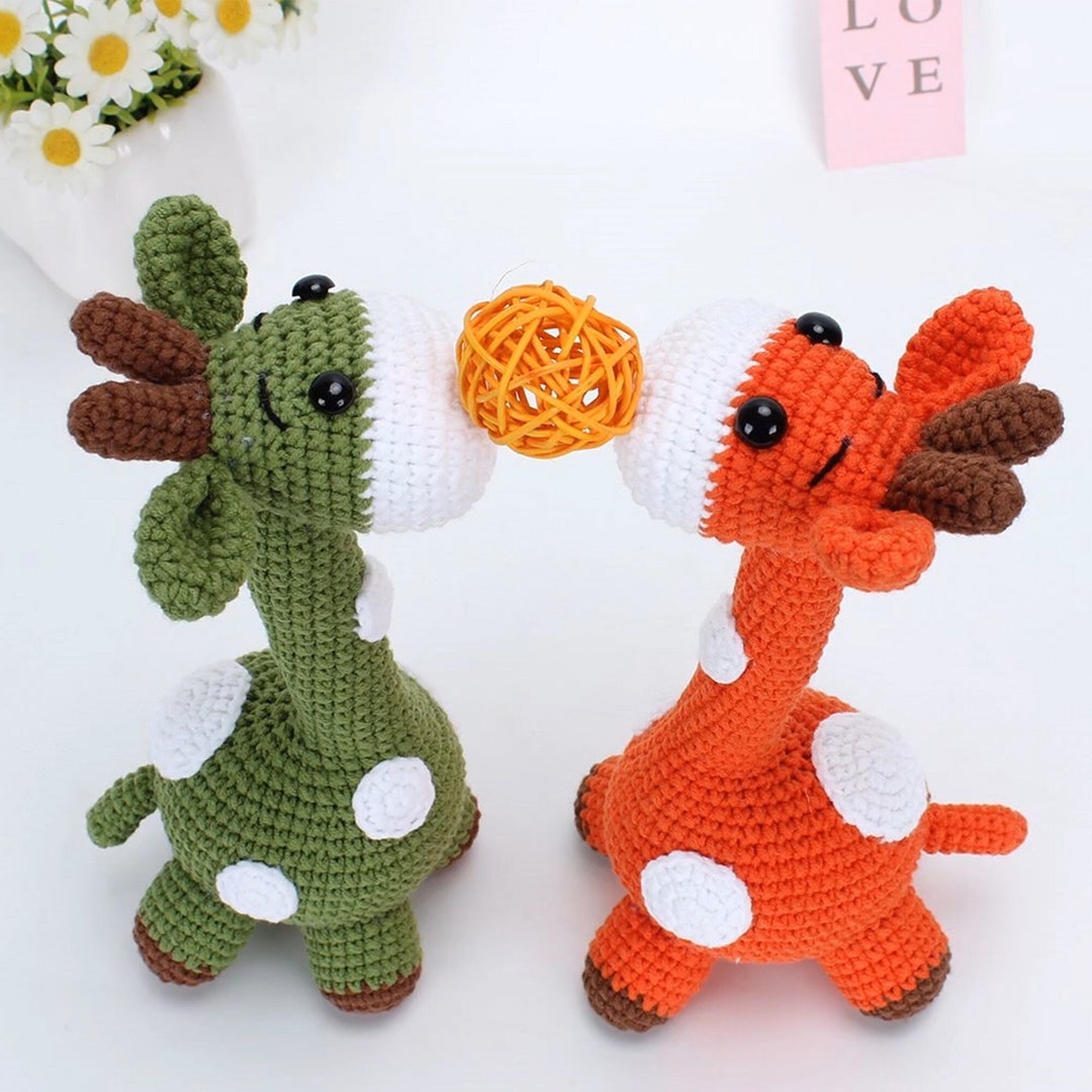 Mini Animals Giraffe Crochet Pattern Amigurumi Small Giraffes Crochet