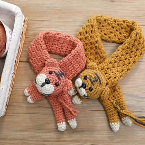 Animals Tiger Scarf Crochet Pattern Amigurumi Patterns Gift for Kids - Crochet pdf pattern