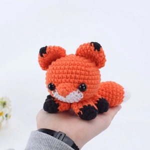 Mini Animals Fox Crochet Pattern Amigurumi Small Cute Fox Crochet Toy Keychain —— Crochet PDF Patterns