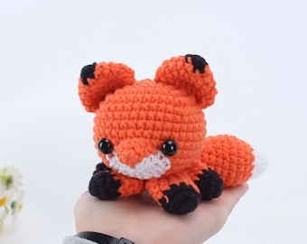 Mini Animals Fox Crochet Pattern Amigurumi Small Cute Fox Crochet Toy Keychain —— Crochet PDF Patterns