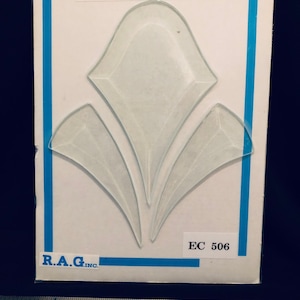 EC506 5&quot; X &quot; (3) Pieces Clear Bevel Cluster Design