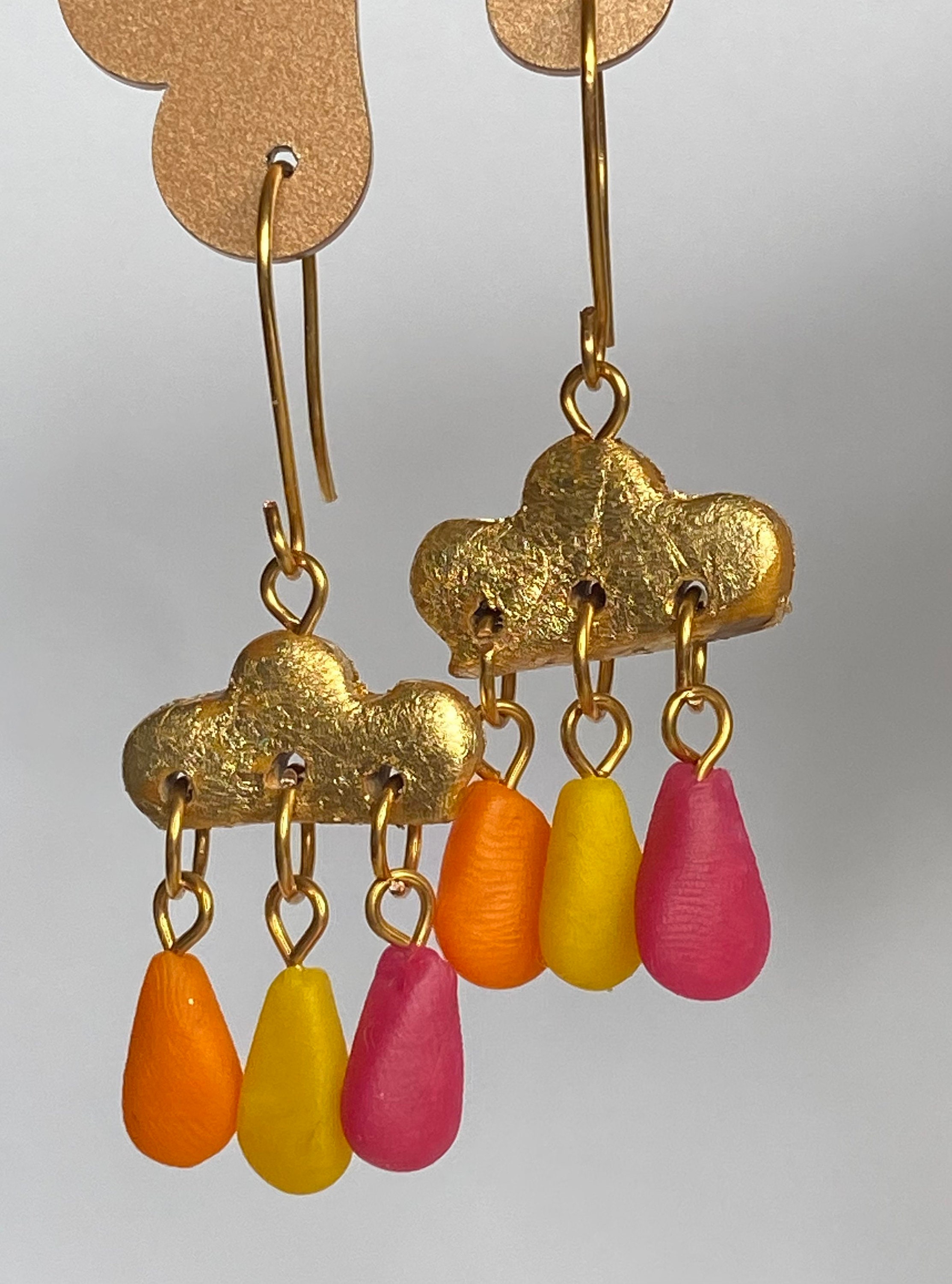 April Showers drop earrings Handmade Etsy