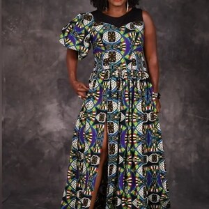 Puff Sleeve Maxi Dress