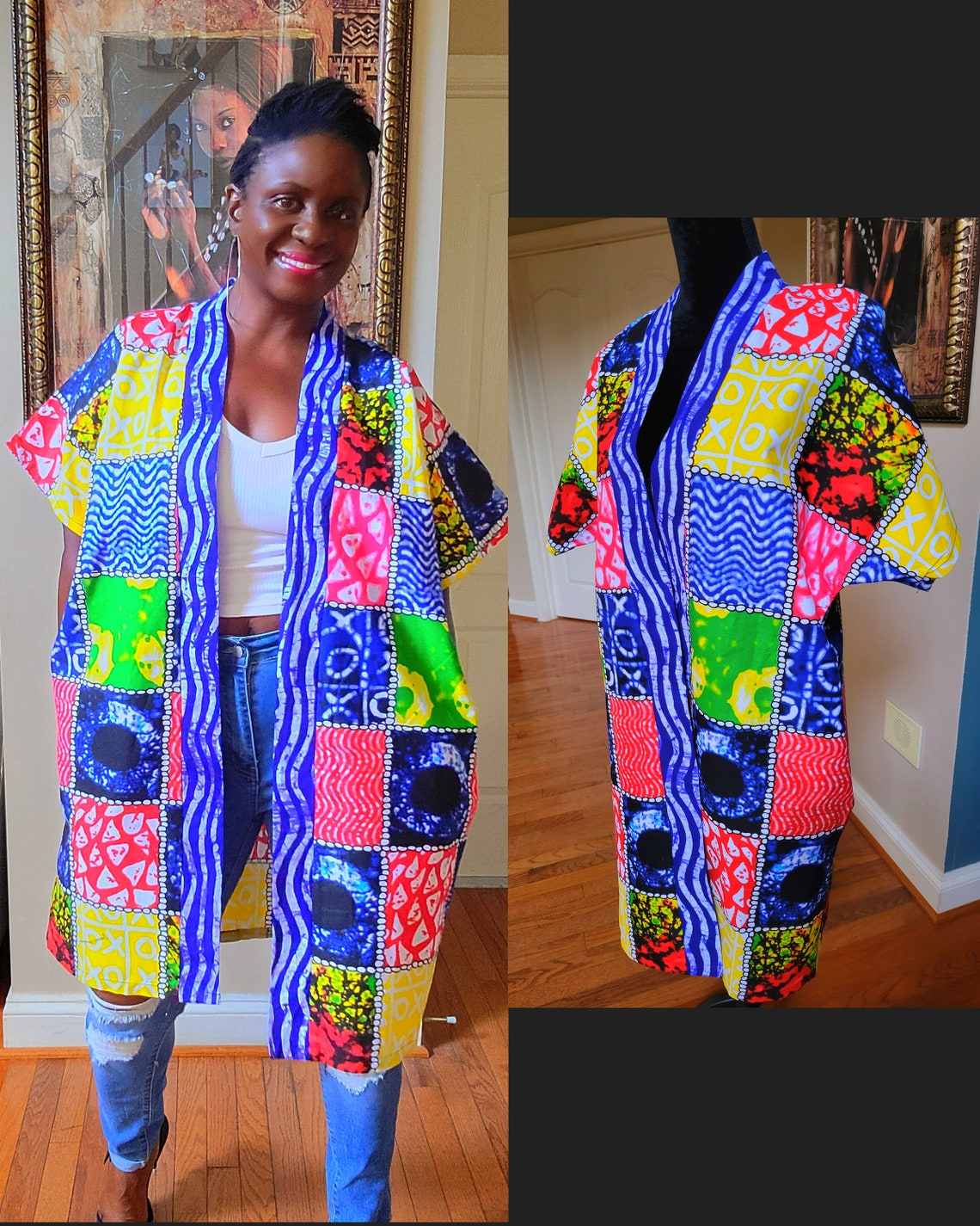 Amara Patchwork Kimono Jacket