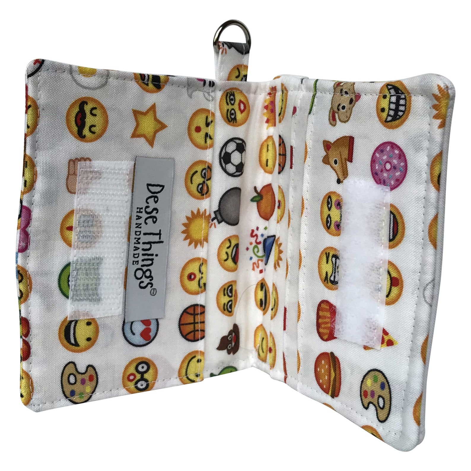 Emoji Wallet / Smiley Face Wallet / Fabric Wallet / Etsy