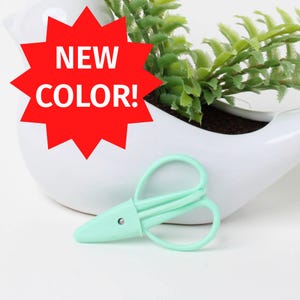 MINT - Mini Scissors Best Scissors for Knitting & Crochet | Attached Cap | Scissors With Sheath | TSA Travel Compliant | Super Snips
