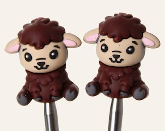 Sheep Knitting Needle Point Protectors | Needle Stopper | Needle Minder | Cute Lamb Knitting Notion | Gift for Knitter | Stitch Stopper