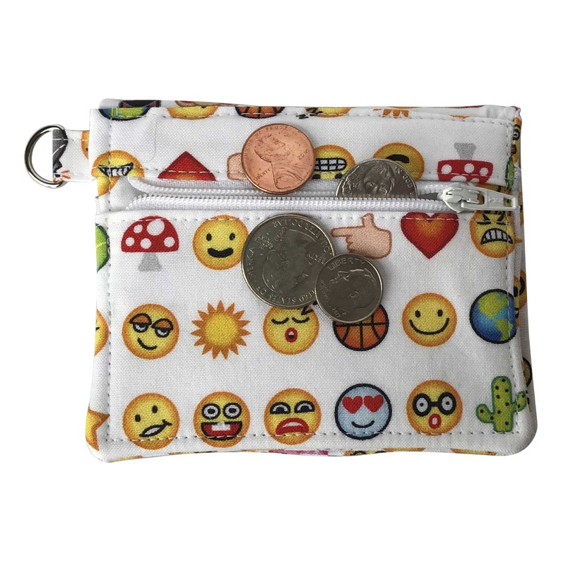 Emoji Wallet / Smiley Face Wallet / Fabric Wallet / Etsy