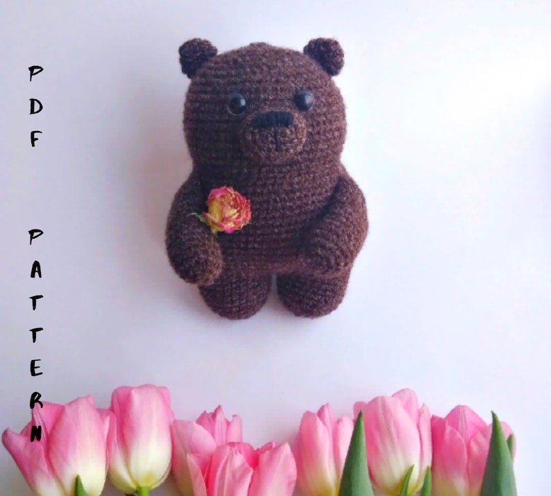 Teddy bear Amigurumi easy crochet pattern PDFzoomigurumi cute forest bear easy tutorial with easter bunny hair