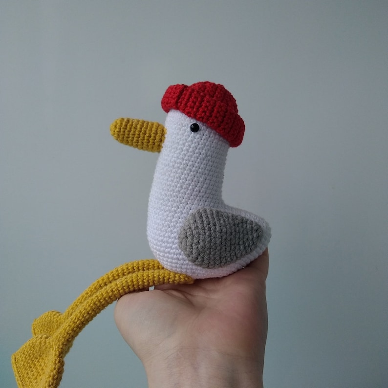 PDF Crochet seagull pattern/do it yourself scraps the sea gull Etsy