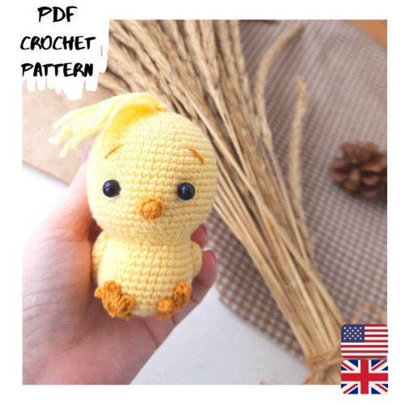 CROCHET PATTERN Easter Chick Amigurumi Crochet chicken pattern 2 variation Easter decoration Tutorial Digital DIY Coco Little Chicken