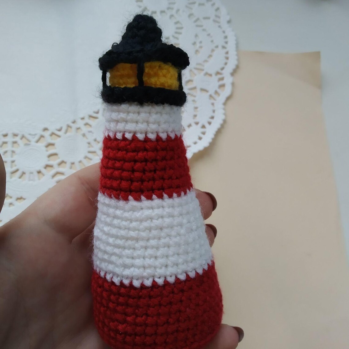 Pdf crochet lighthouse pattern/written pattern crochet Etsy