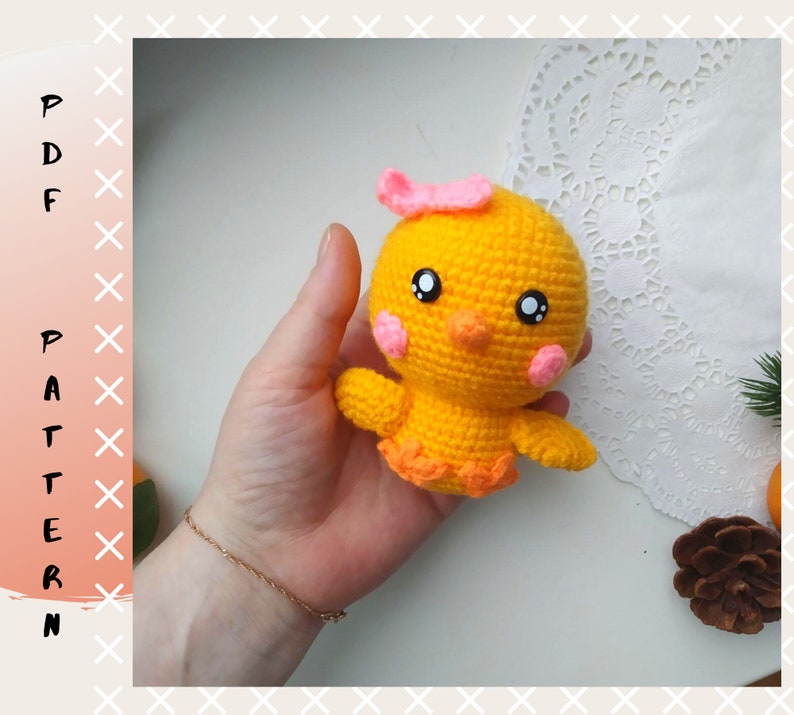CROCHET PATTERN Easter Chick Amigurumi Crochet chicken pattern 2 variation Easter decoration Tutorial Digital DIY Coco Little Chicken
