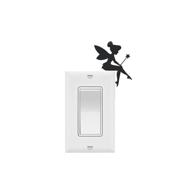 Tinkerbell Sitting Wall Vinyl Decal / Disney Inspired Light Switch Decal /  Door / Interior Windows / Wall Sticker/mirror/wall Art/home Decor 