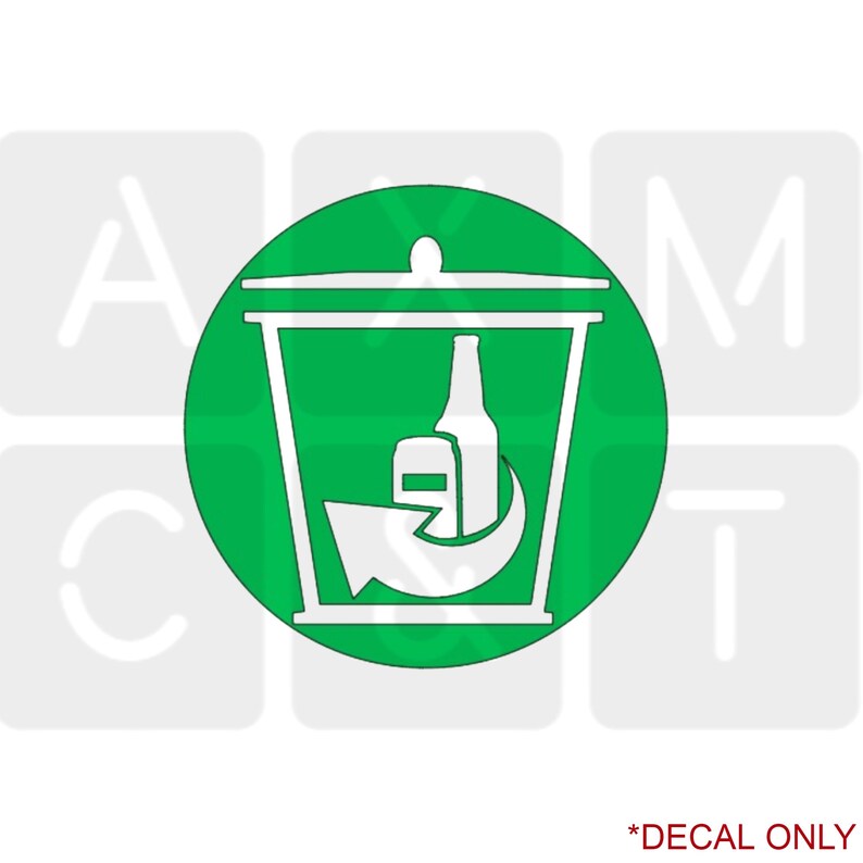 Returnable Bin Decal / Returnable Bottles and Can / Beer Bottles and ...