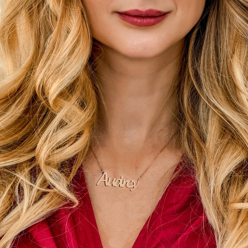 Personalized Name Necklace Customized Your Name Jewelry Etsy