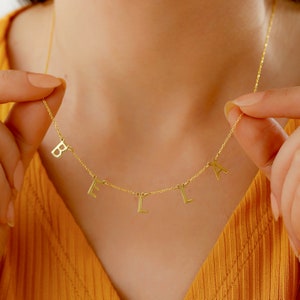 Vote letter necklace · Silver vote necklace · Dainty political gift · Vote initial necklace · Personalized Vote Gift ·Custom vote necklace ·
