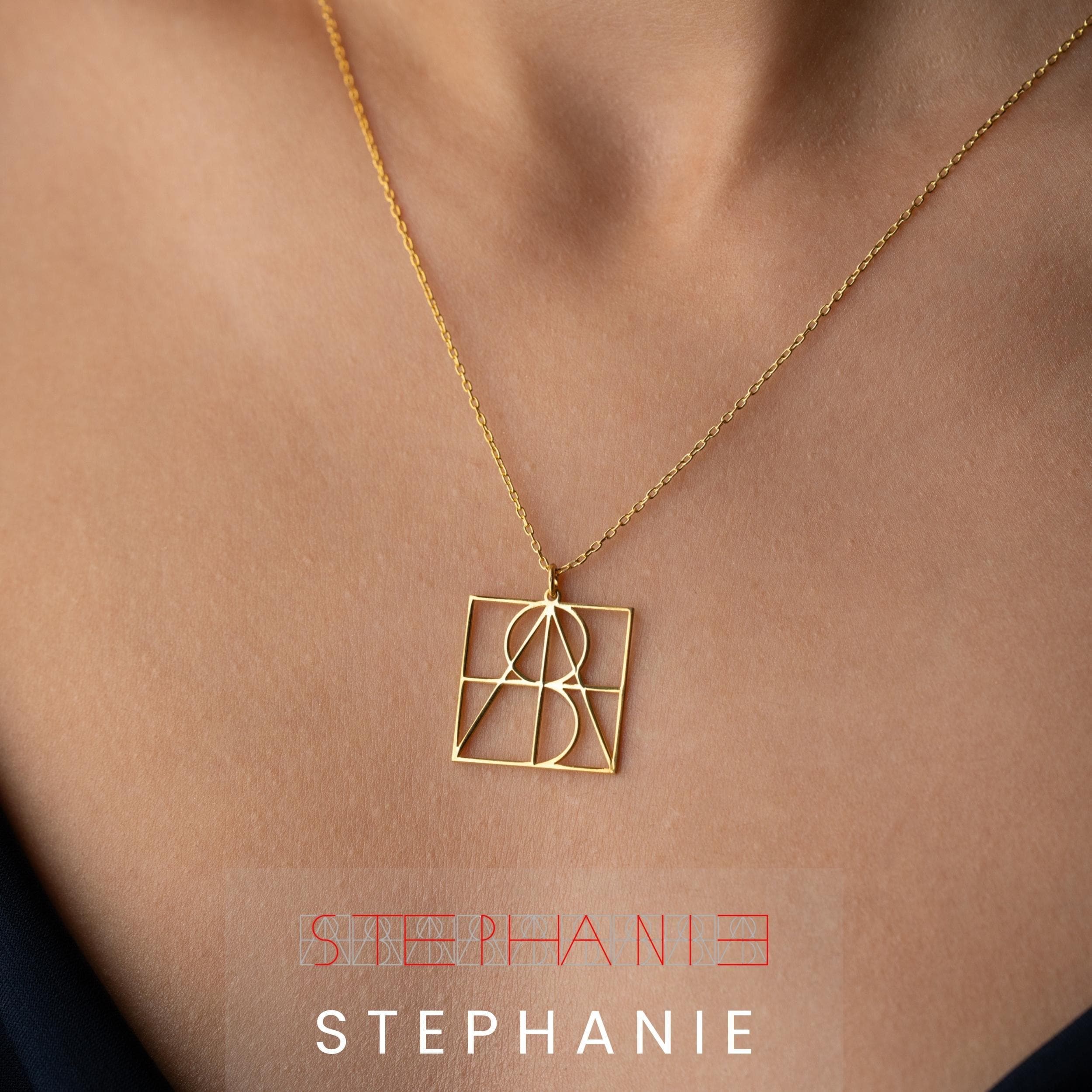 Personalized logo necklace, Name logo necklace, Personalized jewelry,…