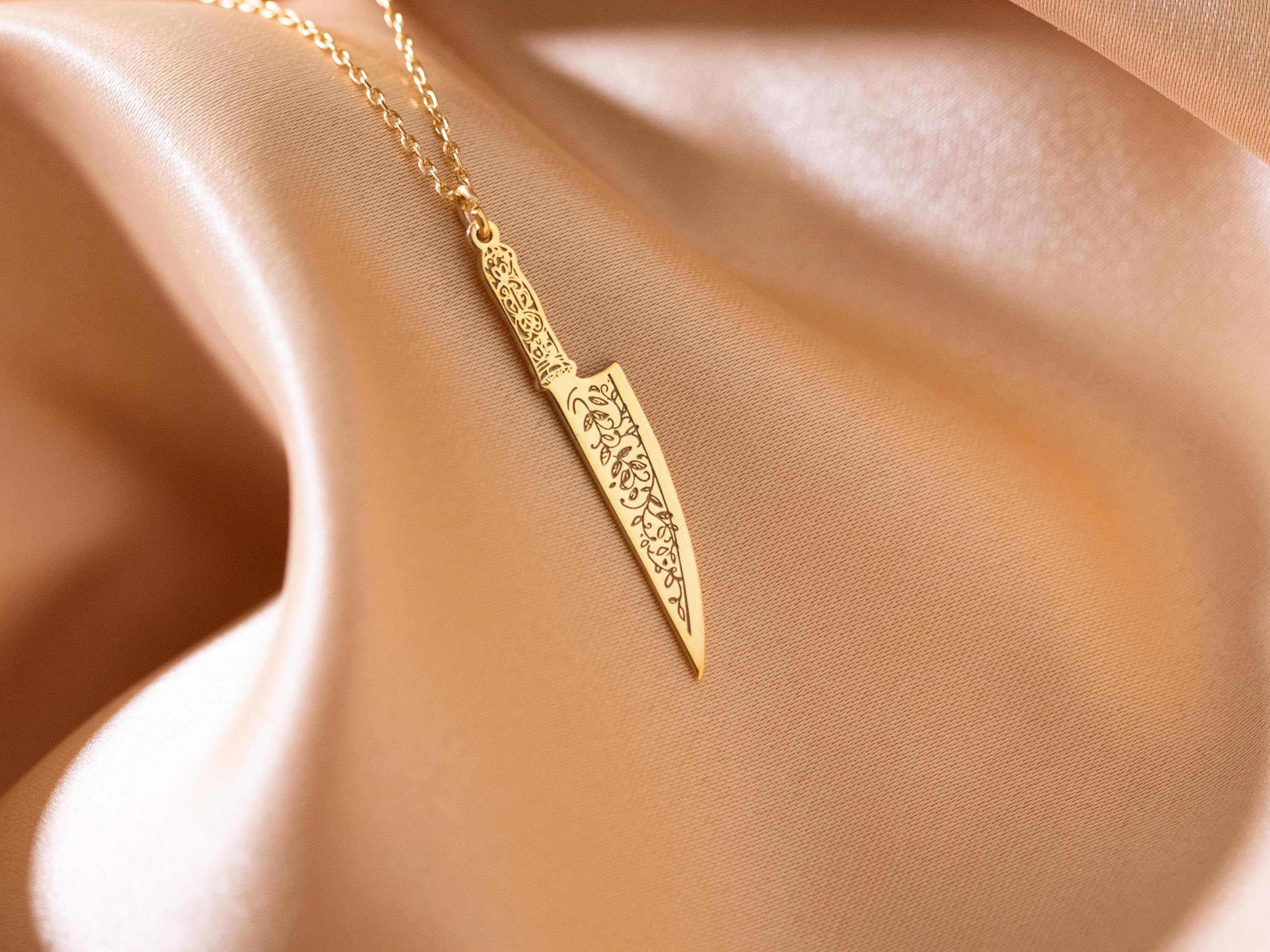 ネックレス・チョーカー BLENDOFF Chef Knife Necklace Silver 925 Chef Knife Chain Necklace in Sterling Silver – ChefJewelry