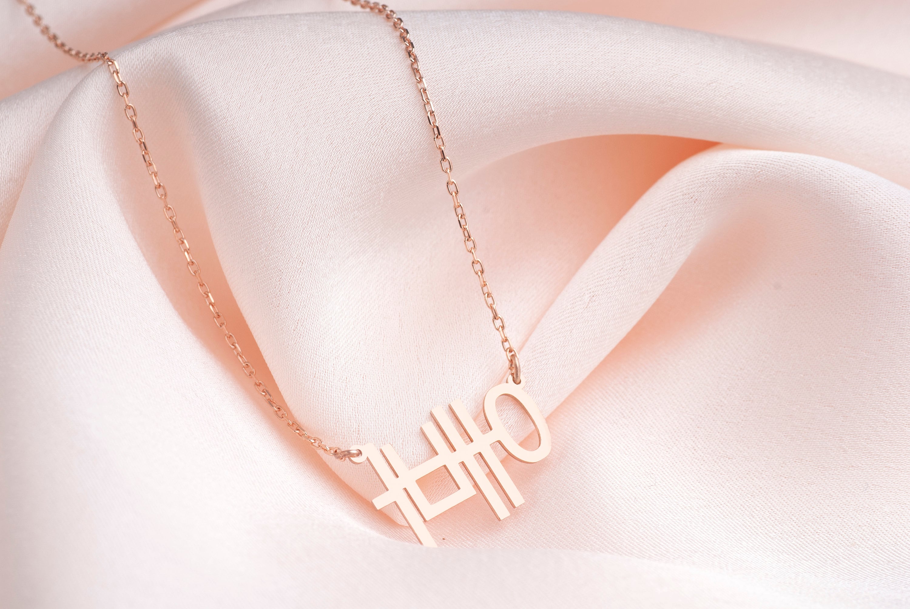 [HAESOOL] 韓国アクセ☆925silver☆GMN05 Necklace Minimalist Korean Name Necklace. Starling Silver Hangul Name