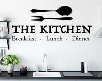 Qu151 Kitchen Quotes Dining Room Decals Kitchen Wall Decal Quote Wall Stickers Kitchen Wall Art Bon Appetit Kitchen Decor Home Décor Home Living