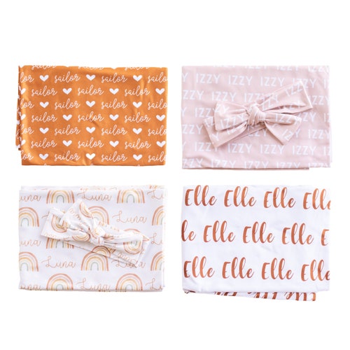 Personalized Baby Items With Custom Name Blanket Hat or Etsy