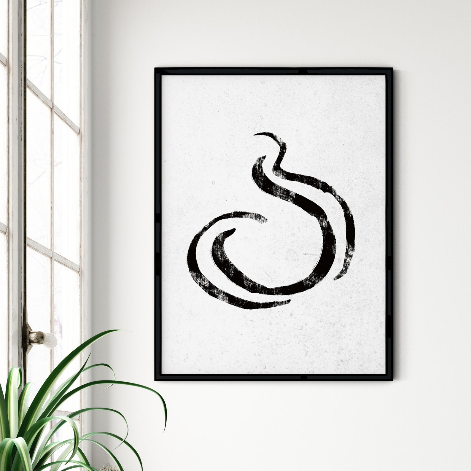 simplistic black and white art