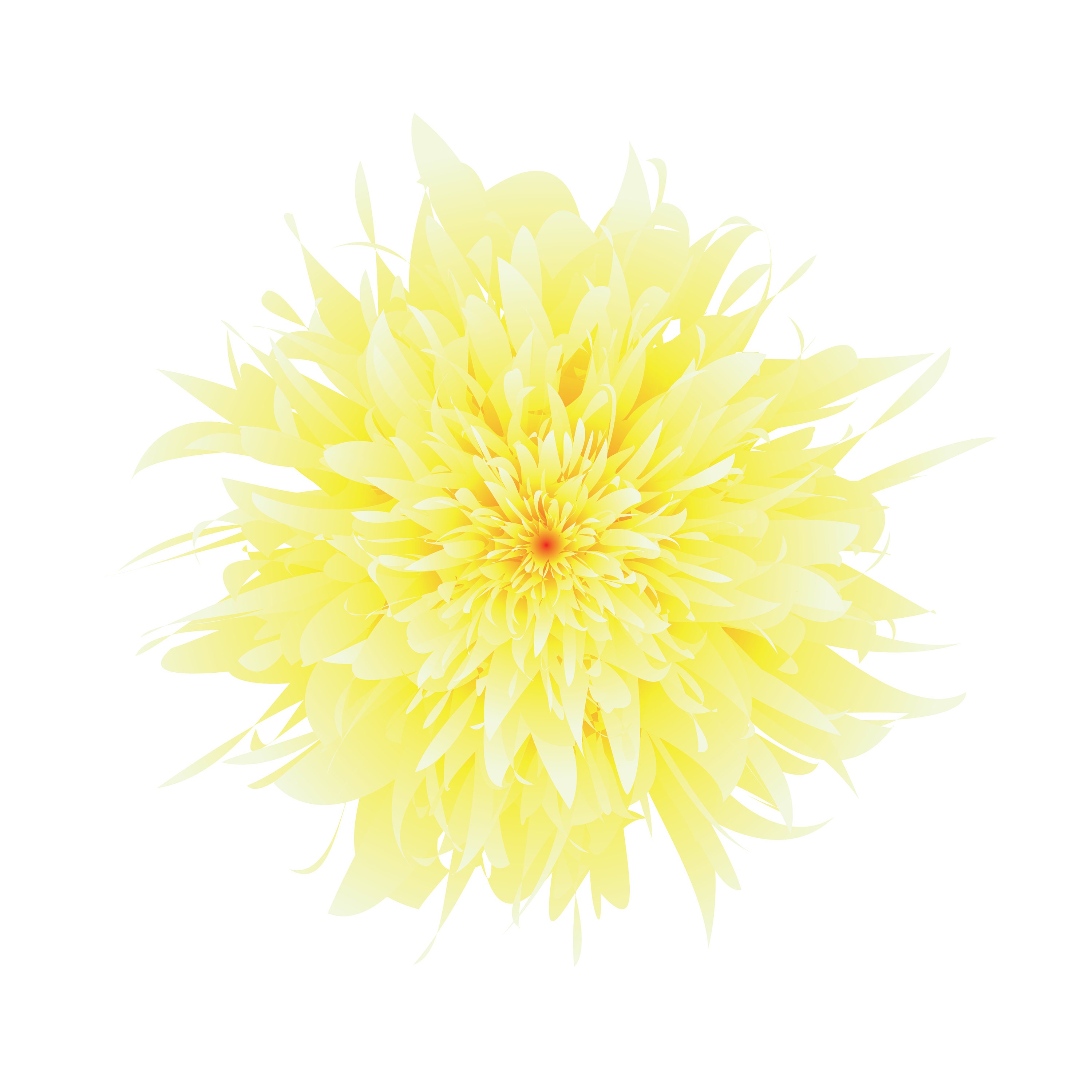 Yellow Flower SVG Vector Plant Digital Download Etsy