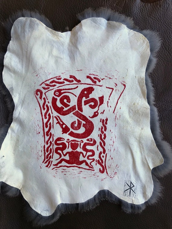 Ritual Altar Cloth Snake-witch Picture Stone Ritual Rabbit - Etsy