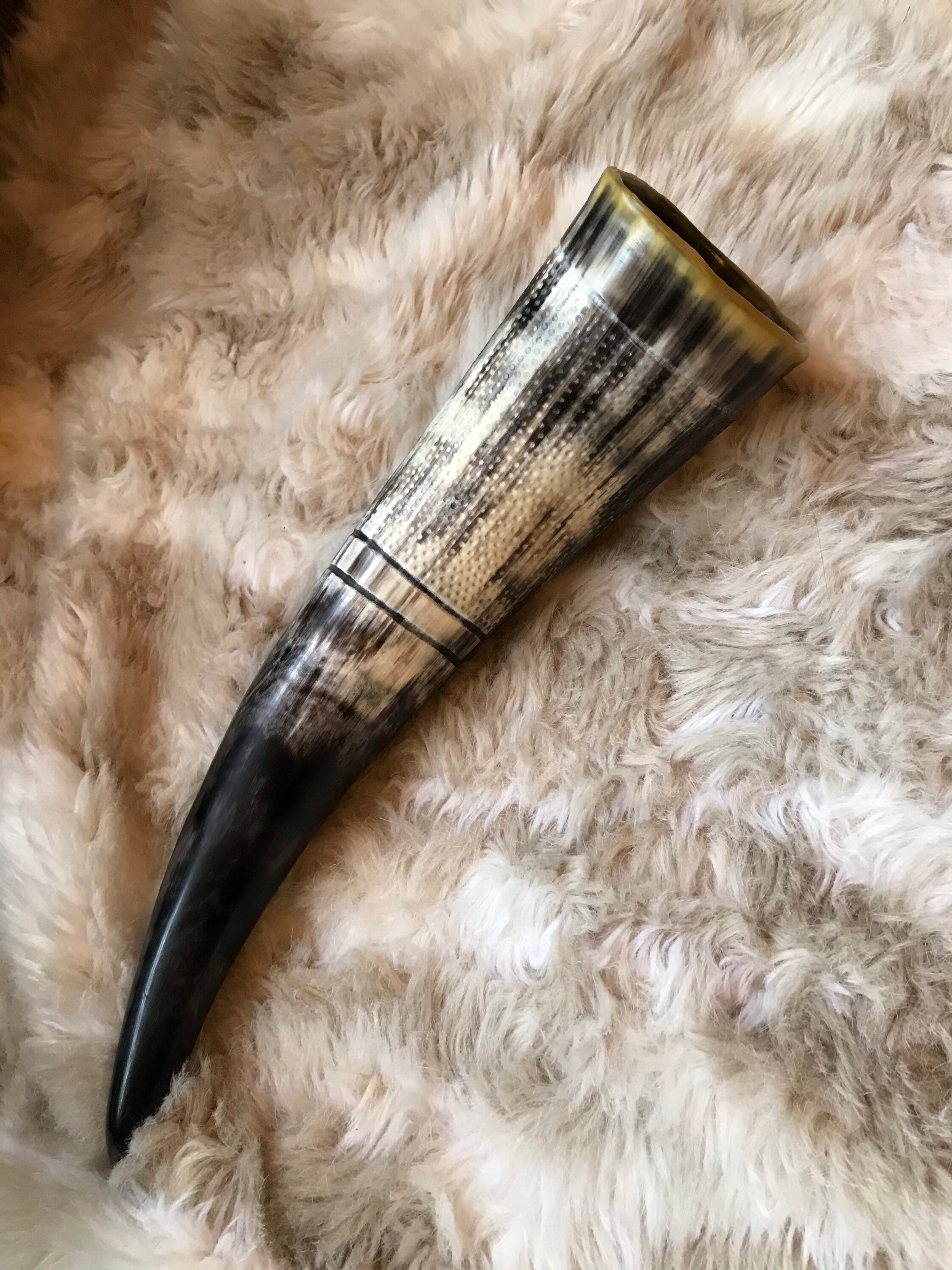 12 oz. Gullinbursti Boar Mead Horn Hand Made Etsy