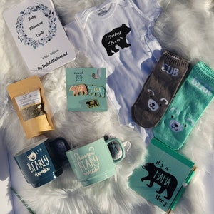 caja de regalo de baby shower - mamá primeriza - mamá embarazada - regalo de baby shower recién nacido - caja de regalo de mamá arco iris - set de regalo de bebé - regalo de bebé unisex