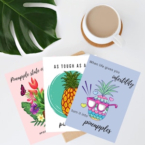 IVF pineapple art prints- IVF gift- fertility gift- - TTC gift- Ivf card - TTc card- Fertility milestones