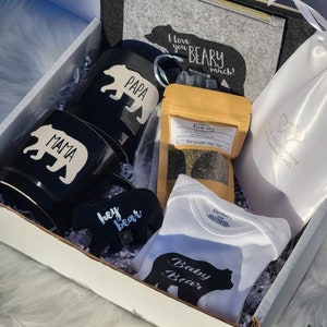 caja de regalo de baby shower - mamá primeriza - mamá embarazada - regalo de baby shower recién nacido - caja de regalo de mamá arco iris - set de regalo de bebé - regalo de bebé unisex