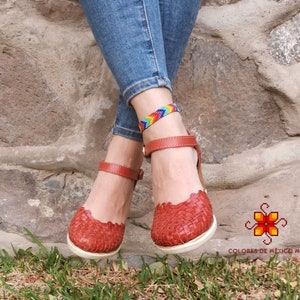 Huarache sandals, Leather sandals, Mexican Huarache, women Platform shoes, platform sandals, Mexican Style - leather sandals - Womens shoes