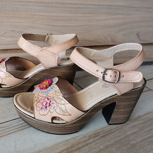 Platform shoes - leather Sandals huarache - Mexican Huarache - Womens shoes - leather shoes - handmade shoes - mexican huarache boho sandals