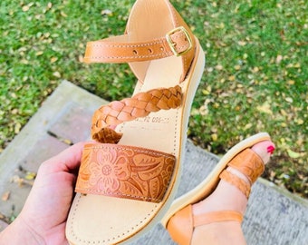 Huarache sandals, Mexican sandals women, Leather Mexican Shoes, leather sandals, Mexican sandals, leather shoes for women, bracelet shoe