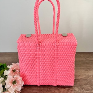 Handmade Plastic Bag Small - Handycraft Bag - Mexican Lunch Bag