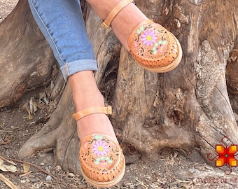 Mexican sandals - Leather Mexican Shoes - Mexican Style - leather sandals for women - Mexican Style - special - huarache