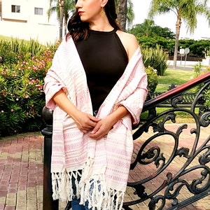 Mexican shawl - rebozo traditional - Shawl Hand painted - mexican rebozo - Pashmina - embroidered shawl - scraf